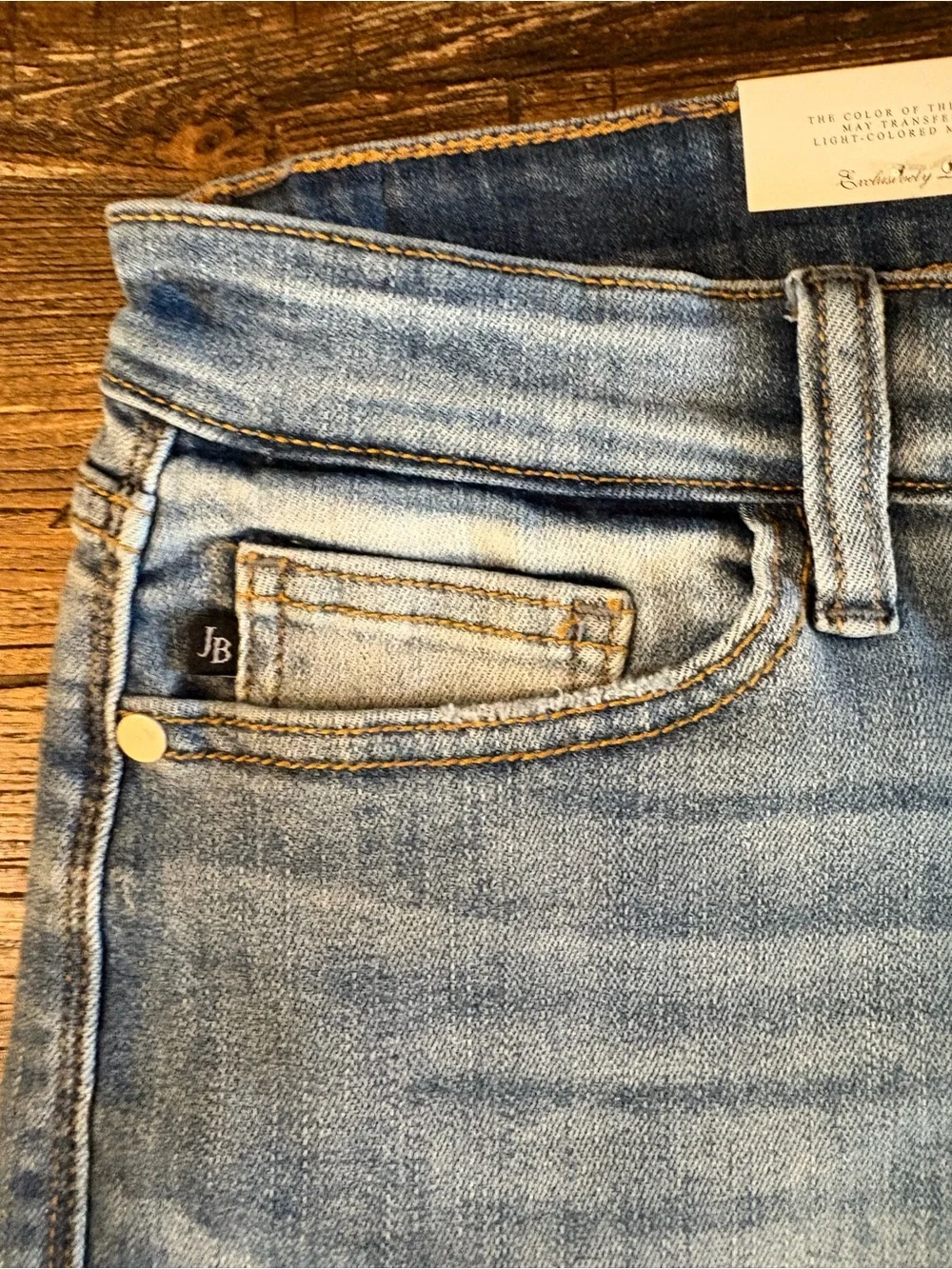 Judy Blue Denim Shorts Womens XL Blue New Mid Rise Raw Hem Cut Off